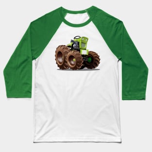 Cartoon Tractor Baseball T-Shirt